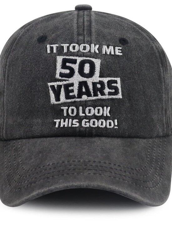 Memoriesrus Other - Funny 50th Birthday Embroidered Washed Black Dad Hat Baseball Cap